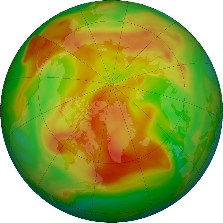 Arctic ozone map for 09 May 2018